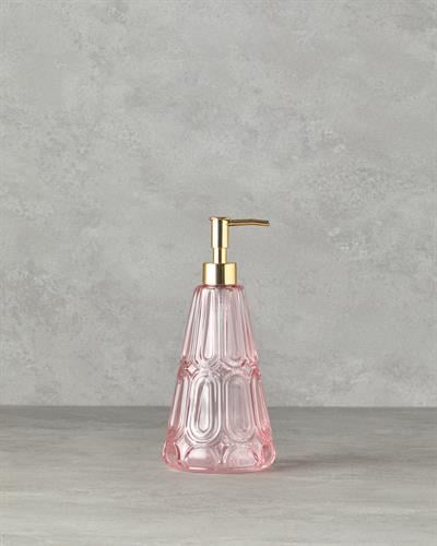 Diana Glass Liquid Soap Dispense 10x22 cm Light Pink,