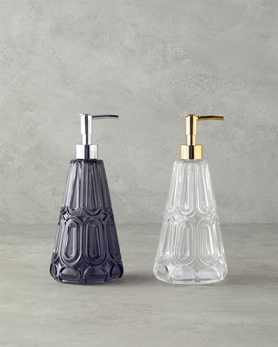 Diana Glass Liquid Soap Dispense 10x22 cm Transparent