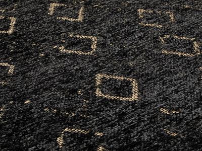 Diaz Chenille-Jute Carpet 120x180 cm Black