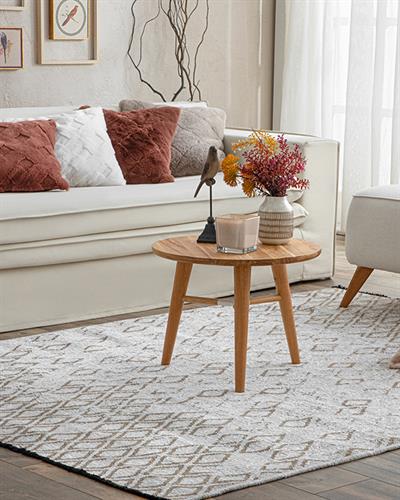 Diaz Килим Шенил, Бяло, 120 X 180 Cm