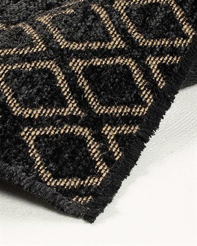 Diaz Килим Шенил, Черно, 80 X 150 Cm