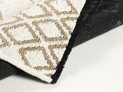 Diaz Chenille-Jute Carpet 80x300 cm White