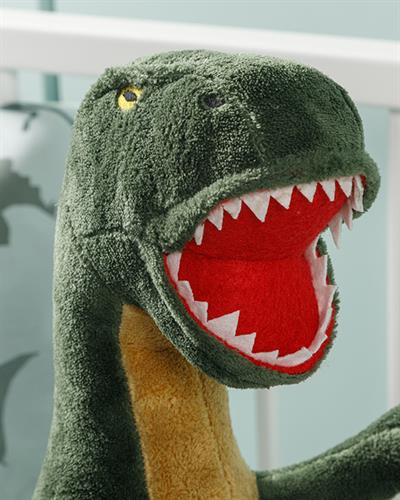 Dinasours Dekoratıf Kırlent Полиестер, Зелено, 45 X 16