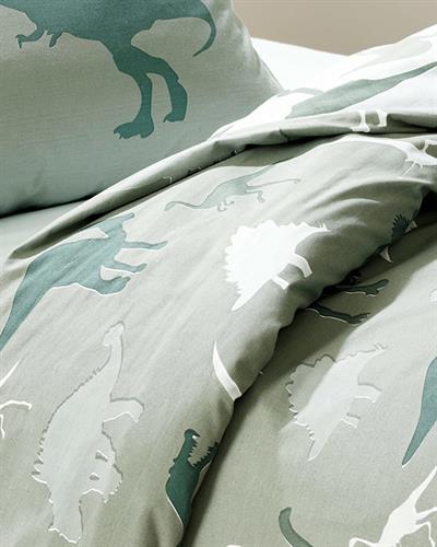 Dinosaurs Детско Спално Бельо Памучен, Зелено, 160 X 220 Cm