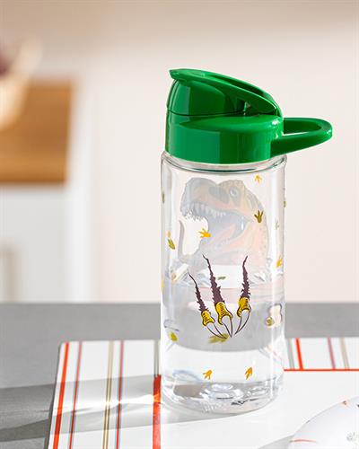 Dinosaurs World Детска Бутилка За Вода Момче, Tritan, Зелено, 500 Ml