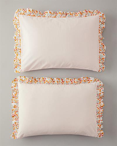 Ditsy Kombin Калъфка За Възглавница 2 бр. С волан 50x70 см Розов