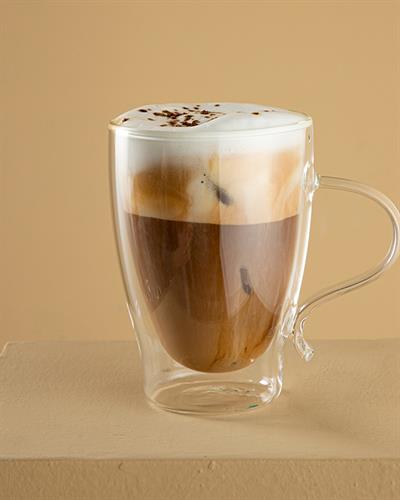 Doble Чаша Double Wall, Жакард С Граници, Прозрачен, 330 Ml