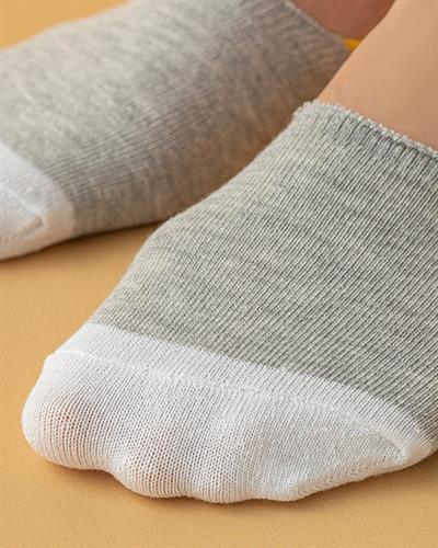 Cotton 3 set - Women Ballet Socks 36-40 Gray-White