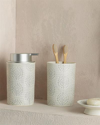 Dolce Vita Комплект За Баня 3 Броя За Баня, Stoneware, Кремово, 0