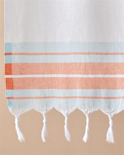 Dolly Пещемал На Райета, Varak Baskılı Super Soft, Синьо - Оранжево, 90 X 150 Cm