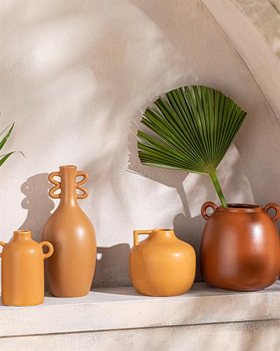 Dona Ваза Доломите, Светлокафяво., 14X14X13 Cm