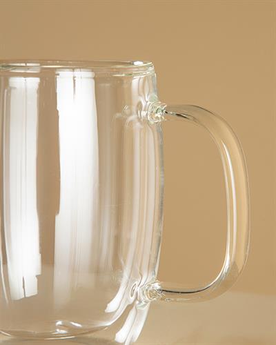 Doppelt Чаша Double Wall, Жакард С Граници, Прозрачен, 350 Ml