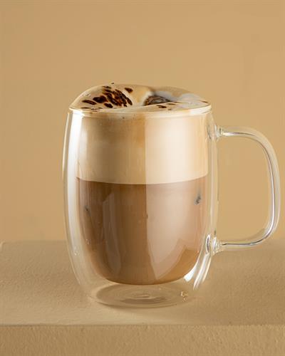 Doppelt Чаша Double Wall, Жакард С Граници, Прозрачен, 350 Ml