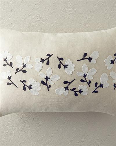 Dora Декоративна Възглавница 33x50 см Черен - Бял