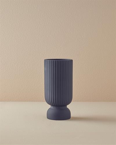 Doria Ваза Керамика 12X25,5 см Черен