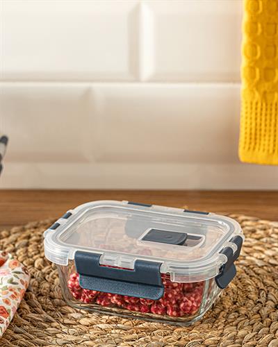 Doria Кутия За Съхранение Стъкло 320 мл Антрацит