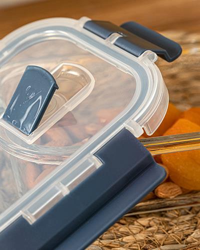 Doria Кутия За Съхранение Стъкло 400 мл Антрацит