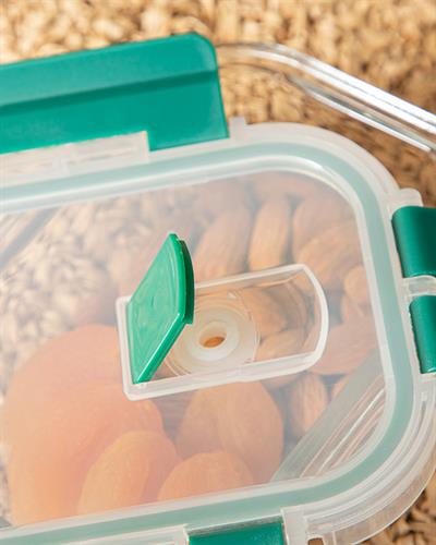 Doria Кутия За Съхранение Стъкло, Зелено, 400 Ml