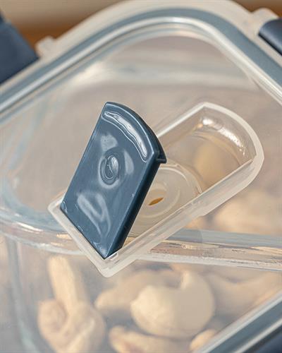 Doria Кутия За Съхранение Стъкло 550 мл Антрацит