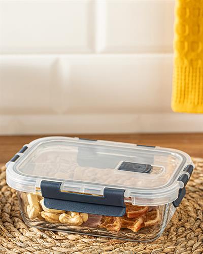 Doria Кутия За Съхранение Стъкло 550 мл Антрацит