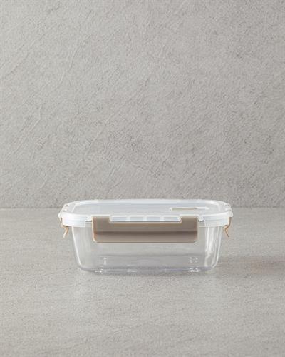 Doria Кутия За Съхранение Стъкло 750 мл Тъмнобежов