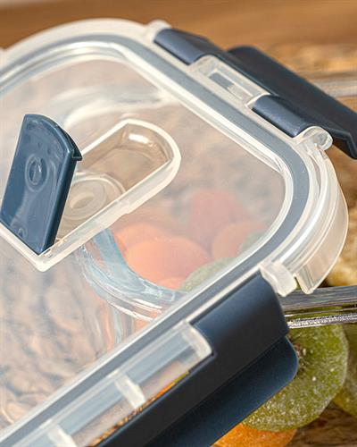 Doria Кутия За Съхранение Стъкло 750 мл Антрацит