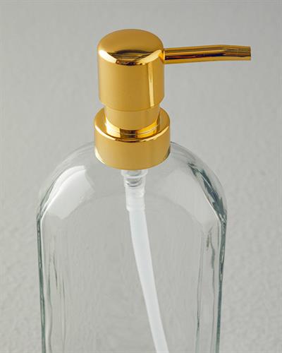 Doria Glass Bathroom Soap Dispenser 8,5x4x21 cm Transparent