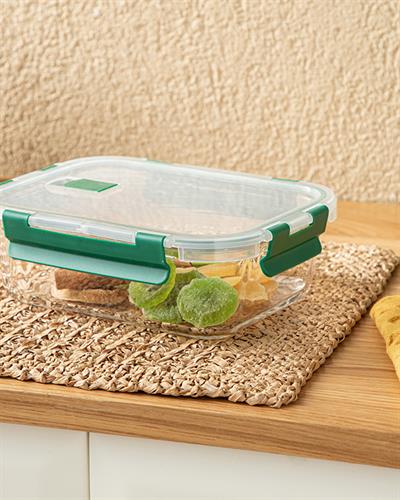 Doria Кутия За Съхранение Стъкло 950 мл Зелен