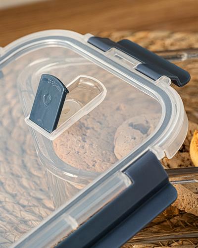 Doria Кутия За Съхранение Стъкло 950 мл Антрацит