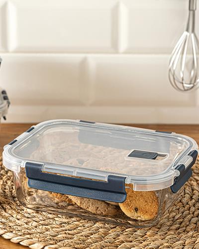 Doria Кутия За Съхранение Стъкло 950 мл Антрацит