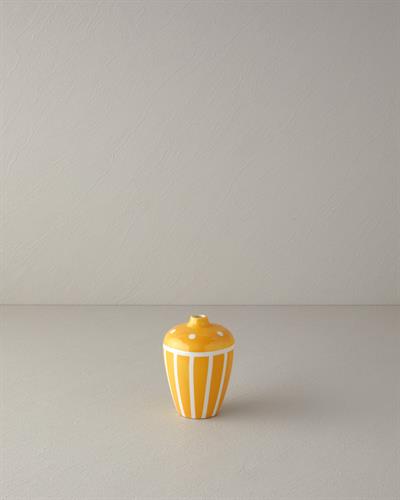Dot Stripe Ваза Доломит 10x10x14,3 cm Оранжев