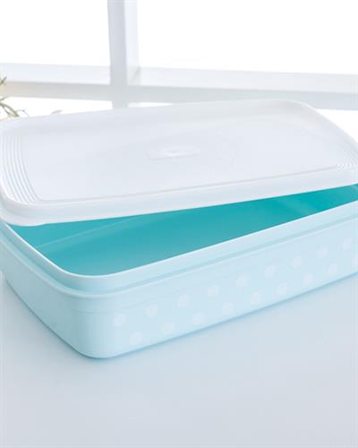 Dots Кутия За Съхранение Плитък Пластмаса 3 л Смес