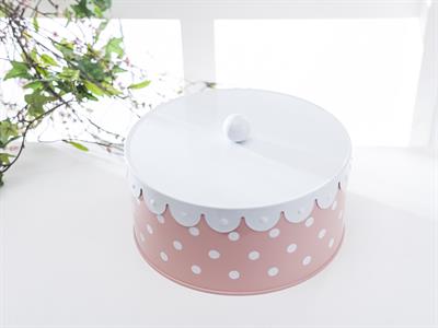 Dots КУТИЯ ЗА СЪХРАНЕНИЕ Голяма Метален Pink