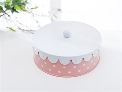 Dots КУТИЯ ЗА СЪХРАНЕНИЕ Малка Метален Pink