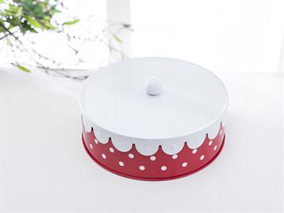 Dots КУТИЯ ЗА СЪХРАНЕНИЕ Малка Метален Red