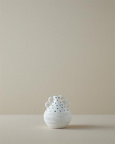 Dotsy Ваза Каменна керамика 13,7x15 см Бял