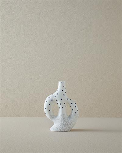 Dotsy Ваза Каменна керамика 13x7,5x12,5 см Бял