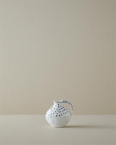 Dotsy Ваза Каменна керамика 16,5x15x14 см Бял