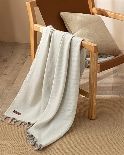 Douce Шал За Кресло Памучен, Екру, 130 X 160 Cm