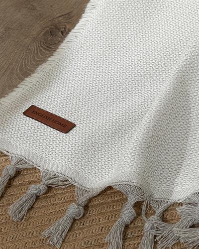 Douce Шал За Кресло Памучен, Екру, 130 X 160 Cm