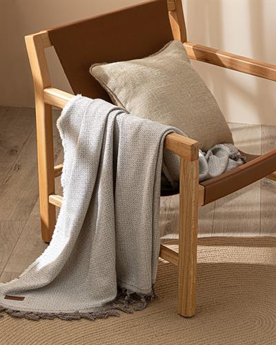 Douce Шал За Кресло Памучен, Кафяво, 130 X 160 Cm