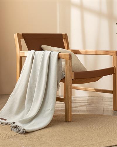 Douce Шал За Кресло Памучен, Екру, 130 X 160 Cm