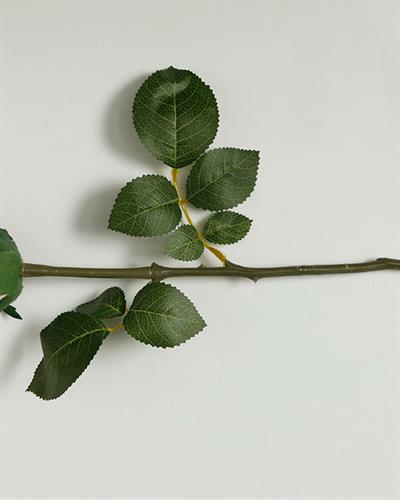 Dream Rose Изкуствено Цвете Един Стрък Полиестер 52 см Кремав