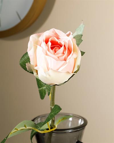 Dream Rose Изкуствено Цвете Един Стрък Полиестер 52 см Оранжев