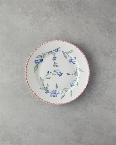 Dreamland Комплект За Хранене Порцелан 24 части за 6 души Розов - Син