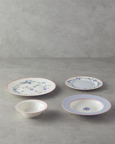 Dreamland Комплект За Хранене Порцелан 24 части за 6 души Розов - Син