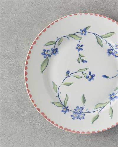 Dreamland Комплект За Хранене Порцелан 24 части за 6 души Розов - Син