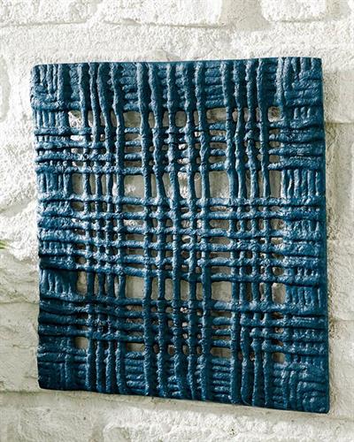 Dripping Картина . 30x30x2,5 cm Син