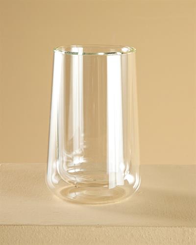 Duplici Чаша Double Wall, Жакард С Граници, Прозрачен, 330 Ml