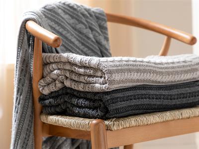 East Pole Шал За Диван Трико 130x170 см Сив